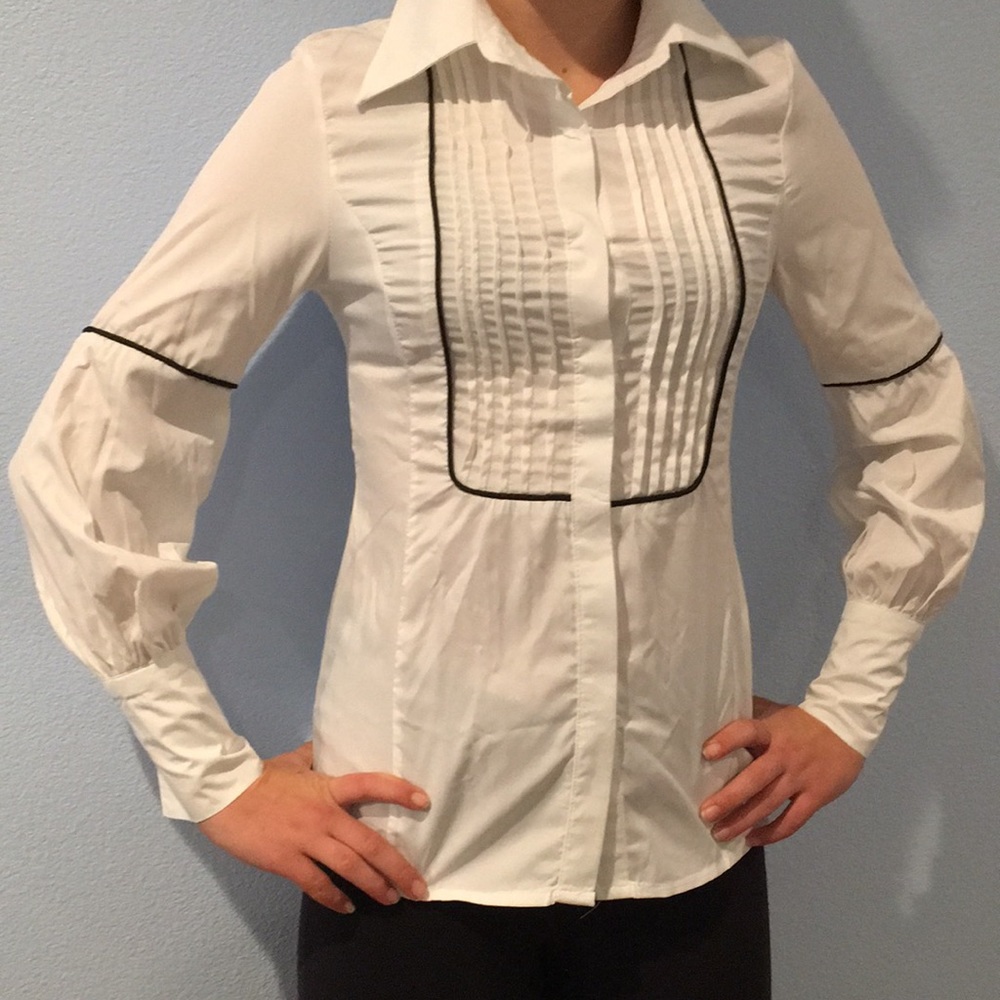 White collared blouse